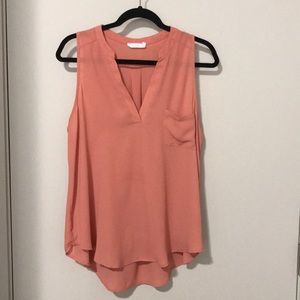 Salmon business casual top